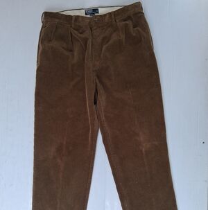 Polo by Ralph Lauren Corduroy Andrew Pant Mens Size 38x 32" Brown